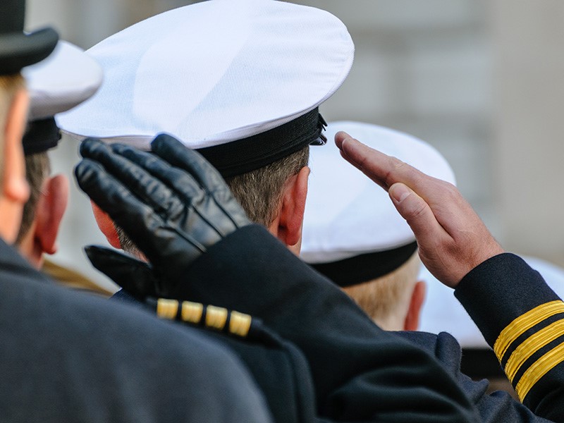 Royal Marine salute